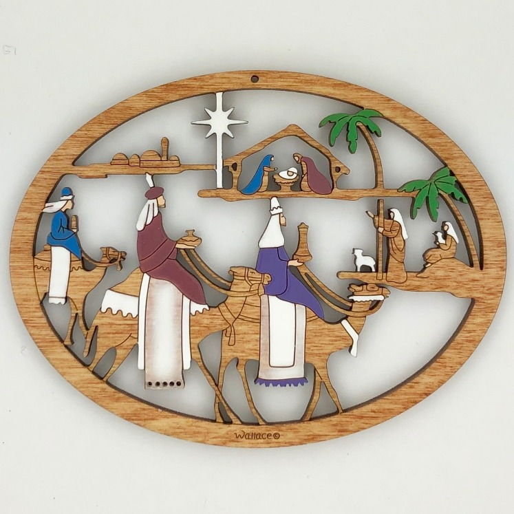 Three King Nativity Ornament
